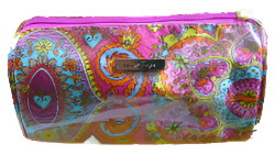 Pink Paisley Cosmetic Bag